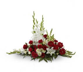 Crimson & White Arrangement from Visser's Florist and Greenhouses in Anaheim, CA